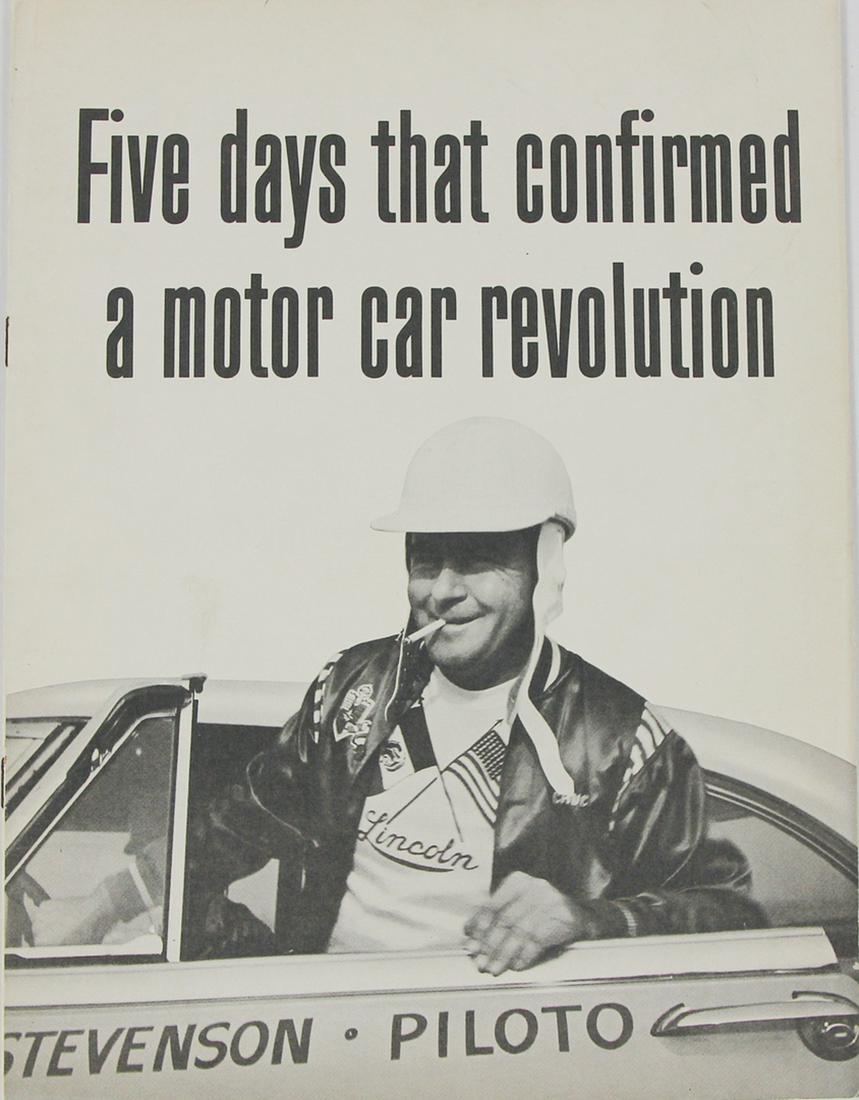 IV. CARRERA PANAMERICANA / LINCOLN 1953, brochure "Five (1 of 2)