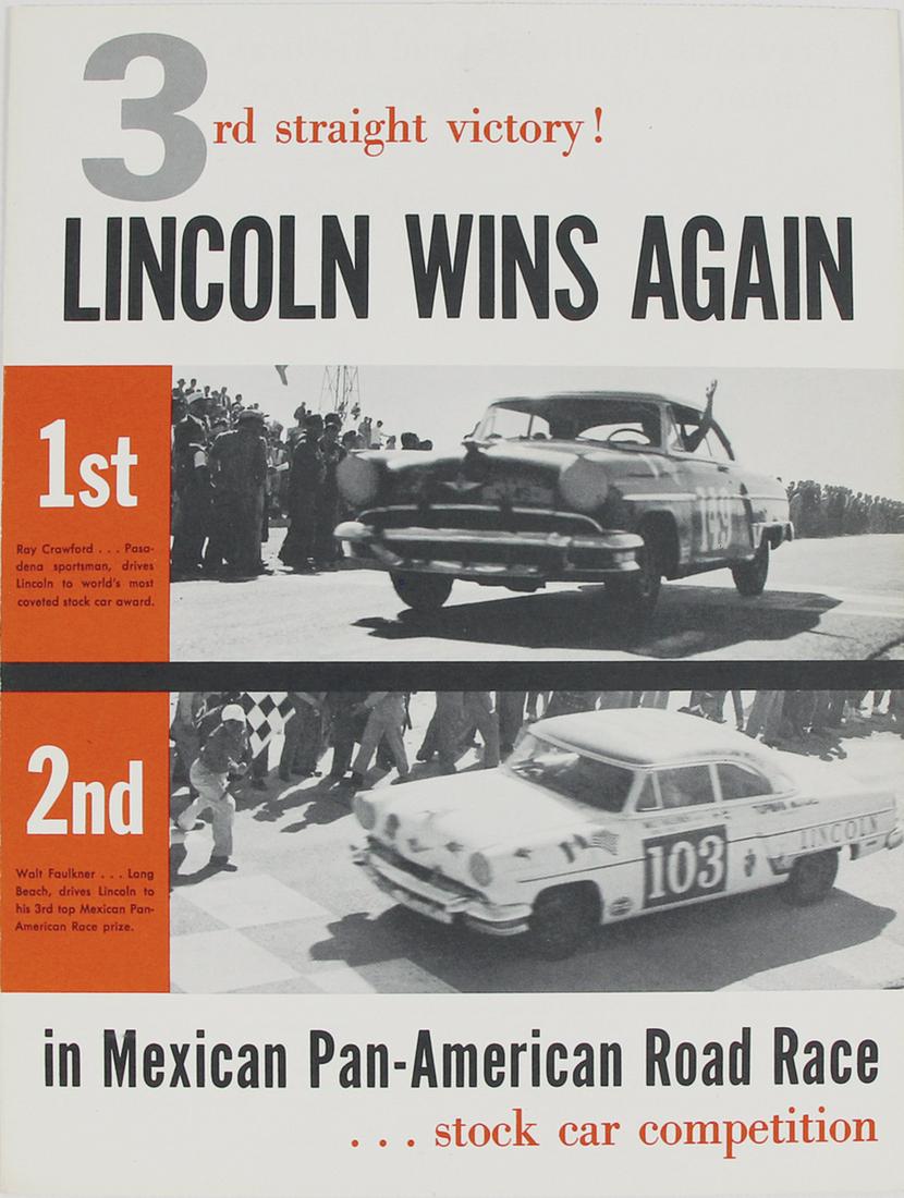 V. CARRERA PANAMERICANA / LINCOLN 1954, fold-out (1 of 1)