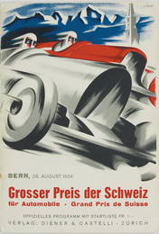 Grand Prix of Switzerland Berne 1934, racing programme