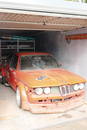 BMW found in a garage, original BMW E23 racing car,