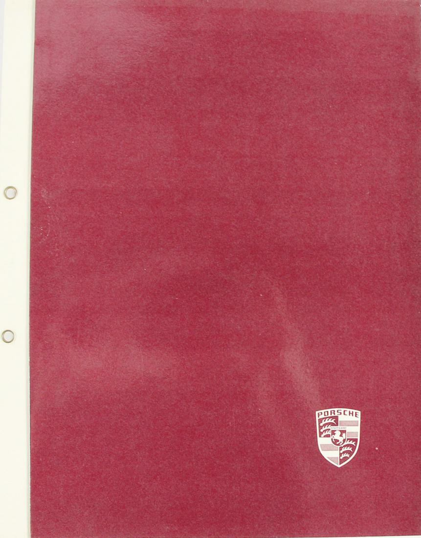 Porsche sales folder Porsche Carrera 3.0 Group 3, 9 (1 of 2)