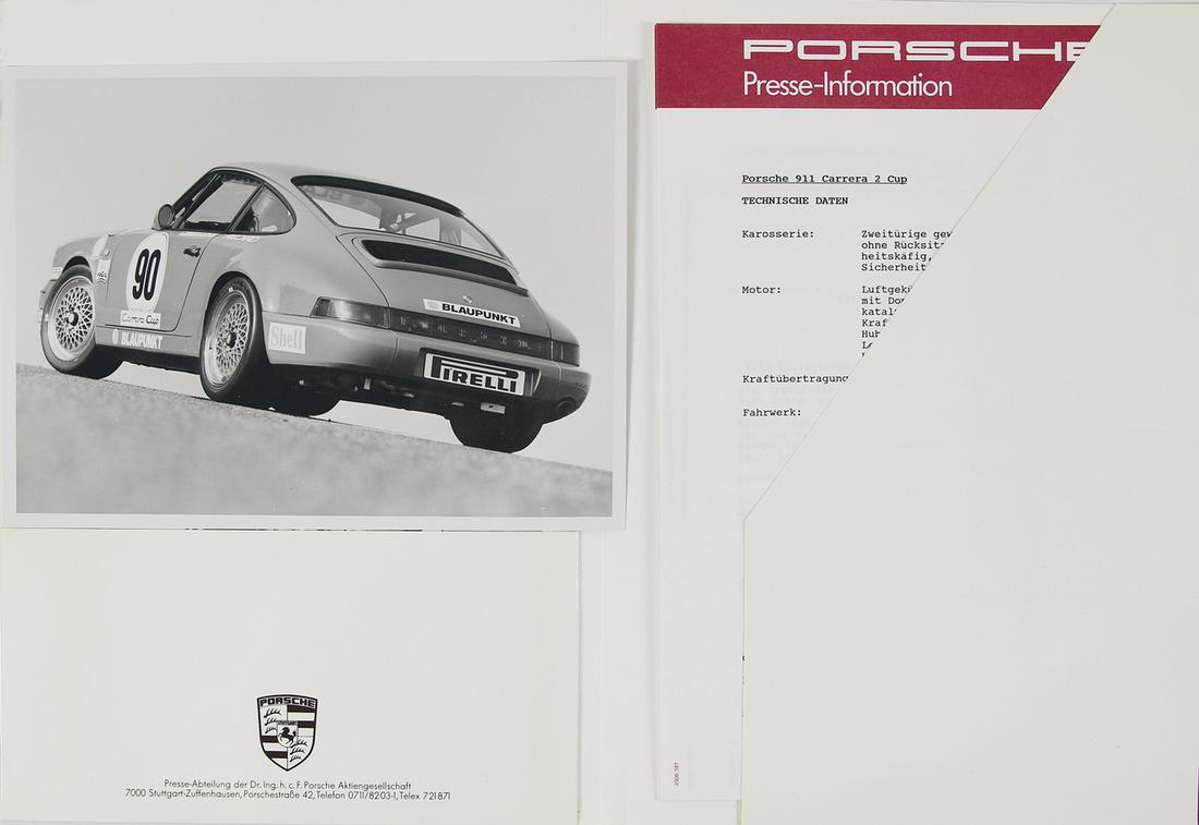 Porsche September 1984, press kit Porsche 911 Carrera 2 (1 of 1)