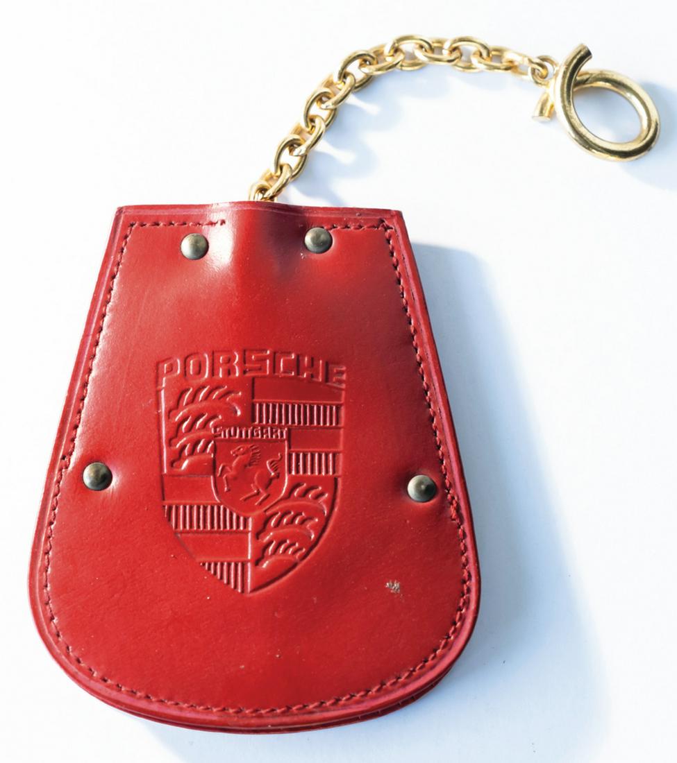 Porsche original Porsche 356 key bag, red, with (1 of 1)