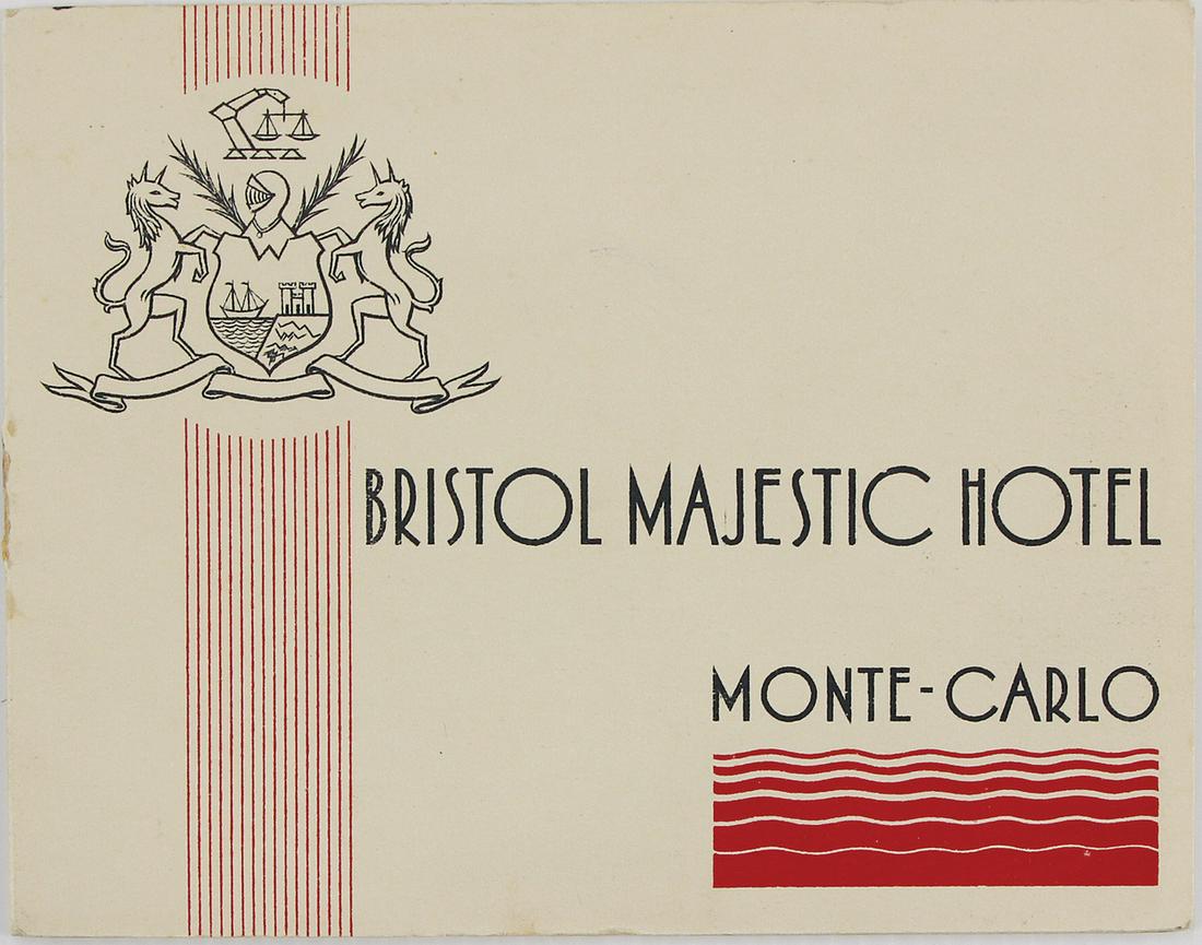 TAZIO NUVOLARI 1932, autographed Hotel brochure (1 of 2)