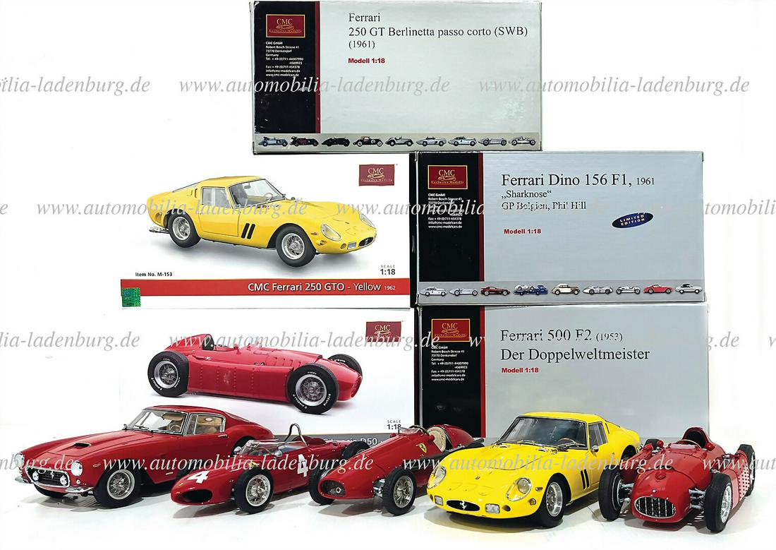 FERRARI / CMC mixed lot of 6 model cars manufacturer "CMC", among it 1961, Ferrari 156 "Sharknose" (1 of 2)