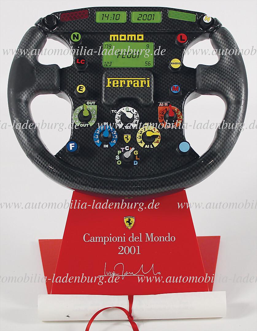 Ferrari Formula 1 steering wheel (replica) with engraving on the display, "Campioni del Mondo 2001" (1 of 1)