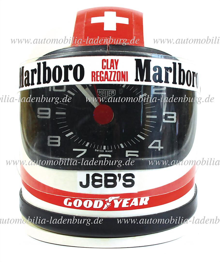 HEUER / CLAY REGAZZONI helmet clock Clay Regazzoni by Heuer   German Description  HEUER / CLAY (1 of 2)