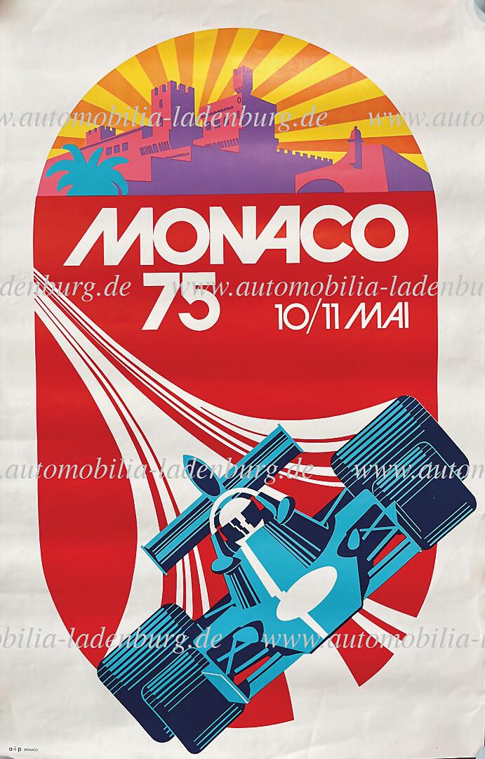 poster Grand Prix Monaco 1975, 60x39cm   German Description  Veranstaltungsplakat Grand Prix Monaco (1 of 1)
