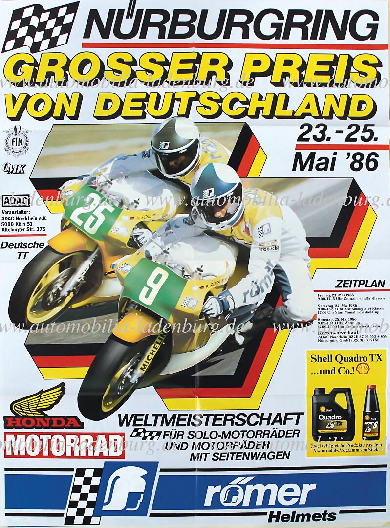 mixed lot of 15 event posters, among it "8.Stunden Rennen Nürburgring" 01-02.08.1984, Grand (1 of 4)