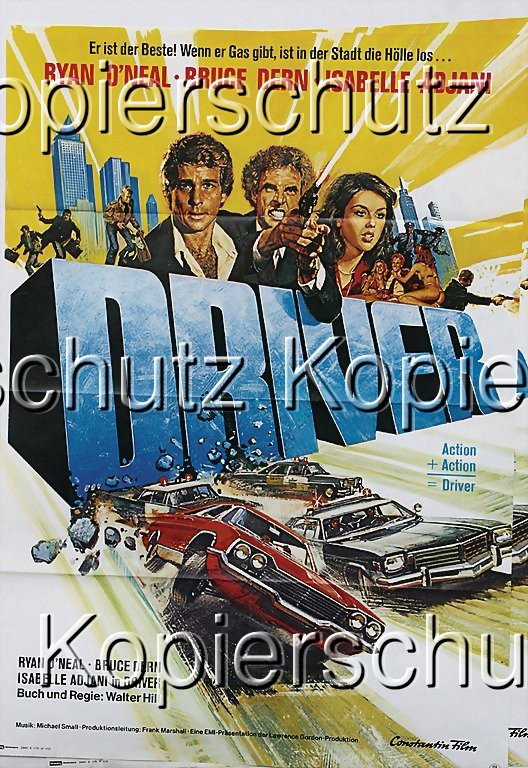 two identical film posters "Driver" 1978 with tra