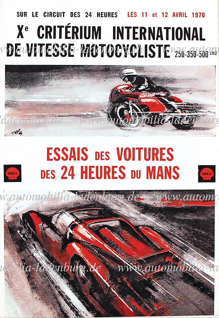 24 HEURES DU MANS 1969, race programme "Essais des voitures des 24 heures du Mans", 36 pages, good (1 of 1)