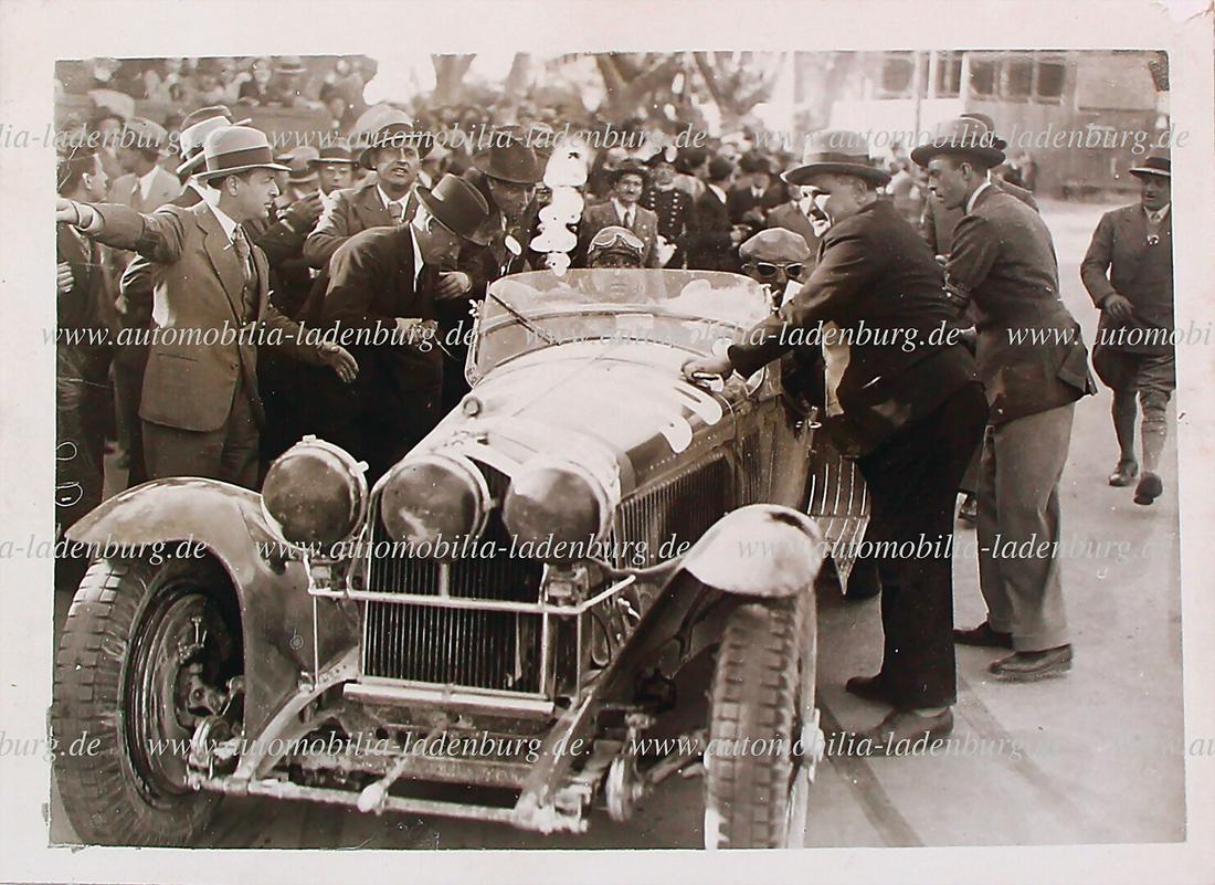 ALFA ROMEO Mille Miglia 1928, the winner Campari/Ramponi in an Alfa Romeo 6C 1500 SS Zagato, 13x18cm (1 of 2)