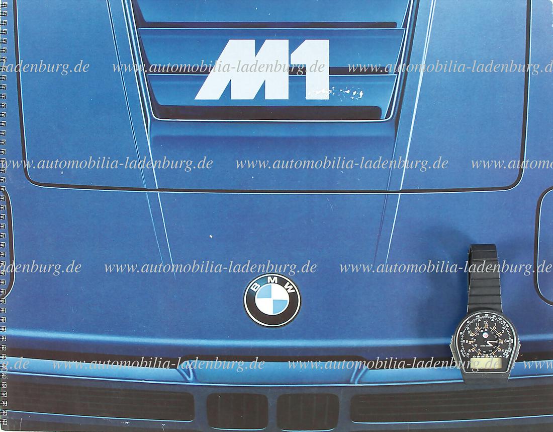 BMW mixed lot with 2 pieces, among it: Buler digital wristwatch BMW M1, 1980s, with quartz-clock (1 of 1)
