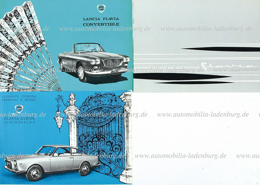 Lancia mixed lot with 3 pieces, among it sales catalog Lancia Flavia, 20 pages, Italian text, with (1 of 1)