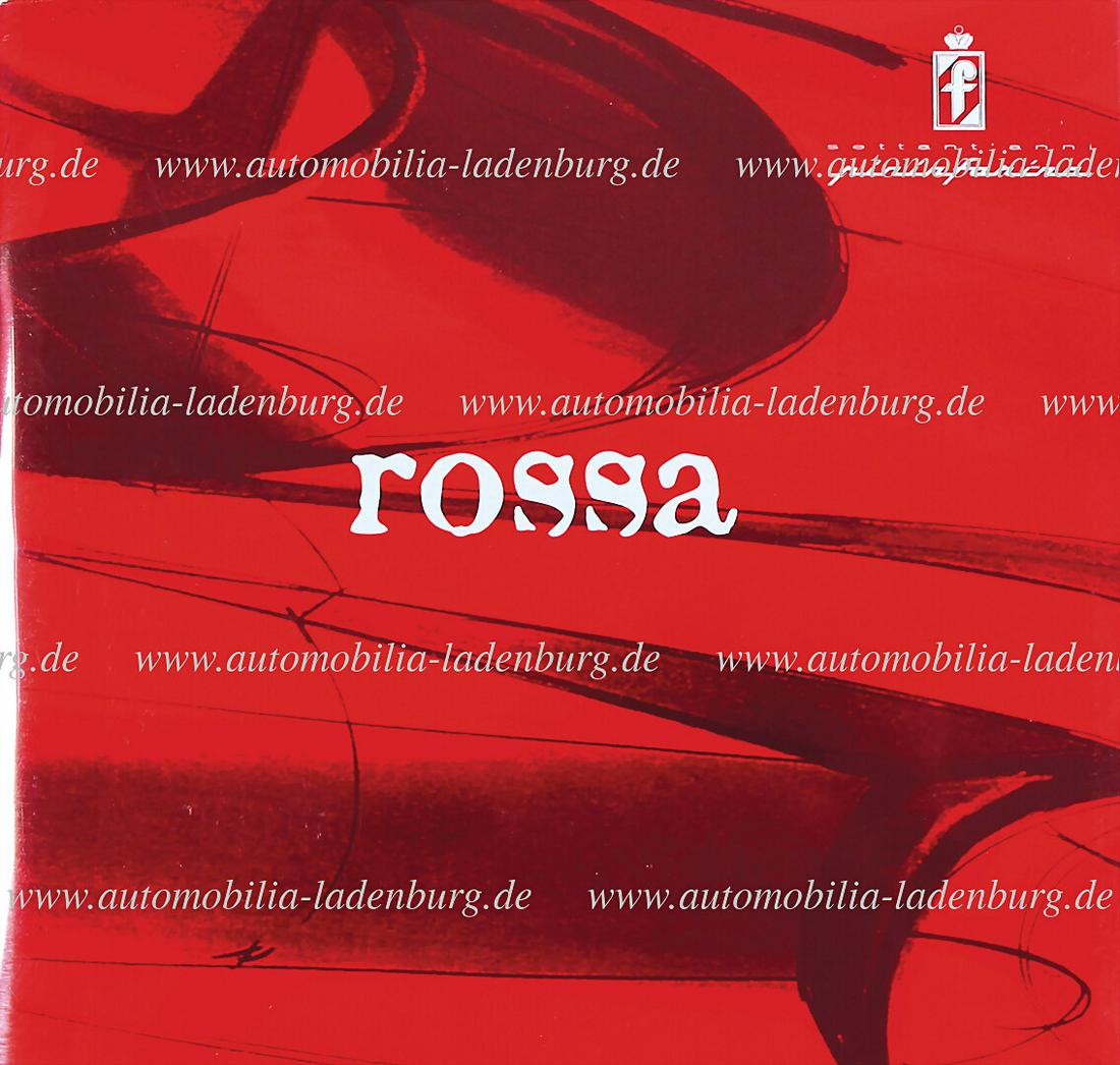 FERRARI / PININFARINA model brochure Pininfarina Ferrari Rossa 2000, 32 pages French/German text, (1 of 1)