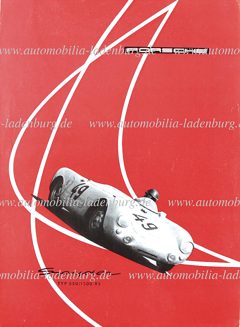PORSCHE 1955, flyer "Spyder" type 550 / 1500RS, German text, printed on both sides, good condition: PORSCHE 1955, flyer "Spyder" type 550 / 1500RS, German text, printed on both sides, good condition German Description PORSCHE 1955, Einblattprospekt „Spyder“ Typ 550 / 1500RS, deutscher Te
