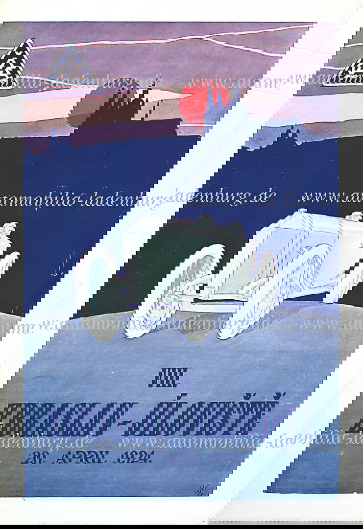 VIII. ZBRASLAV - JILOVISTE 1924, race programme "VIII. Internationales Bergrennen Zbraslav-Jiloviste: VIII. ZBRASLAV - JILOVISTE 1924, race programme "VIII. Internationales Bergrennen Zbraslav-Jiloviste bei Prag"April 20, 1924, inside with results of past events, and announcement German Description VI