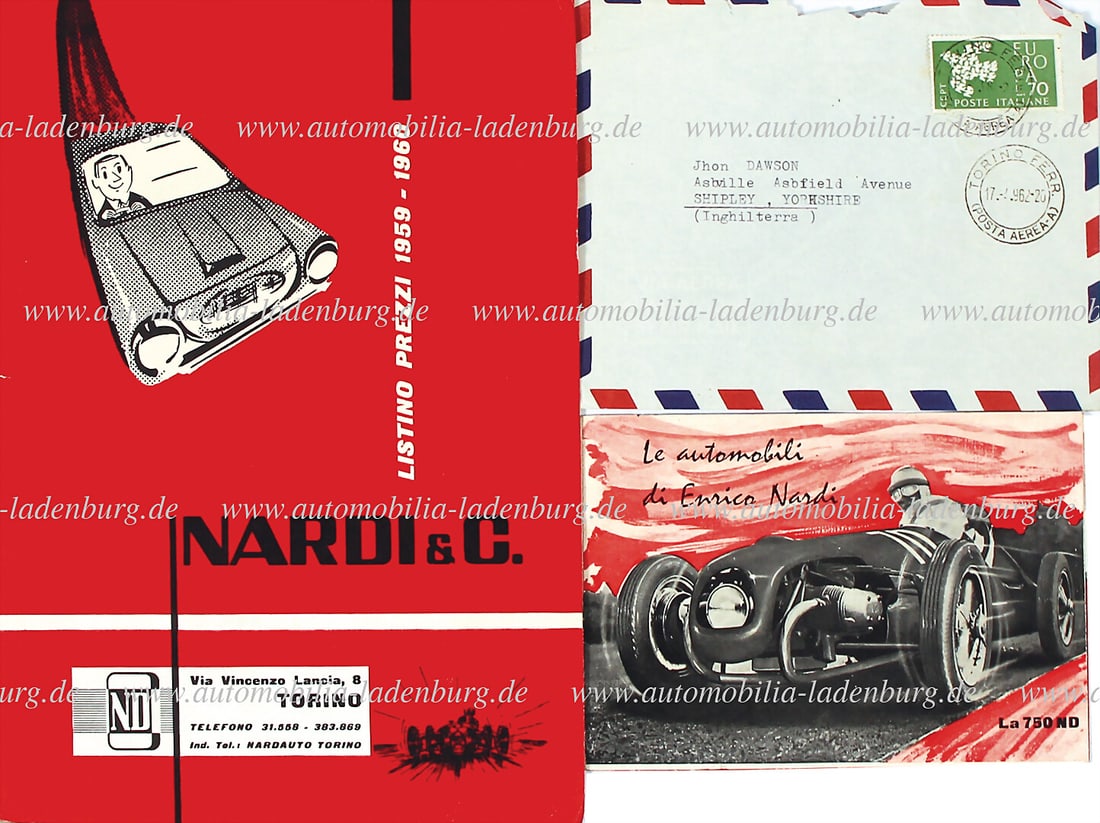 NARDI & C. mixed lot with 2 pieces, among it 1959/1960, sales catalog Nardi, 36 pages, steering (1 of 1)