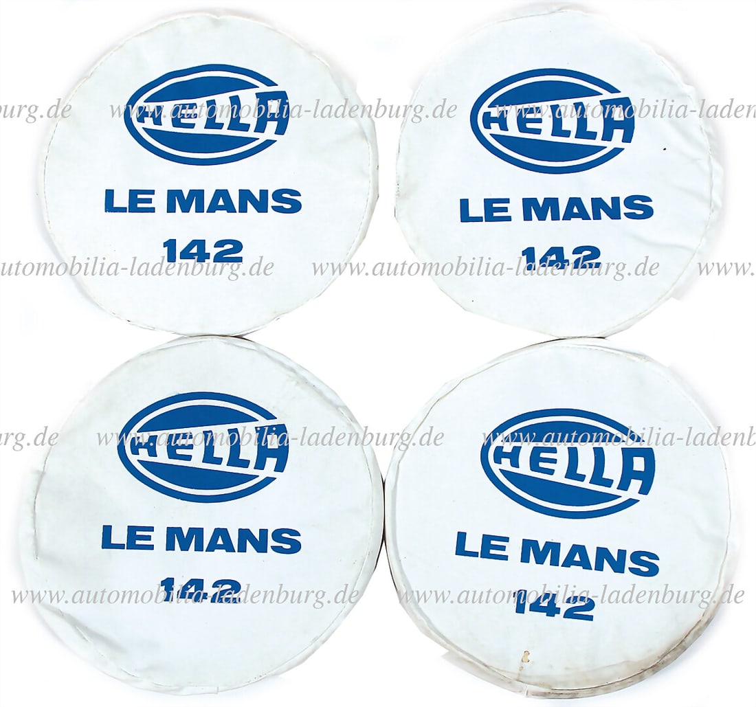 PORSCHE set Hella foglights coverings '60s/'70s for Porsche 911/912 F-model, upholstered, c. 16.5cm (1 of 1)