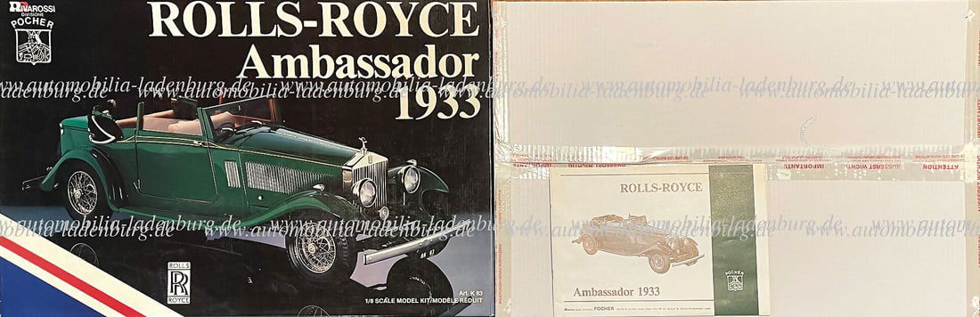 ROLLS ROYCE/POCHER Pocher model making set Rolls Royce Ambassador 1933, scale 1:8, in its original (1 of 1)