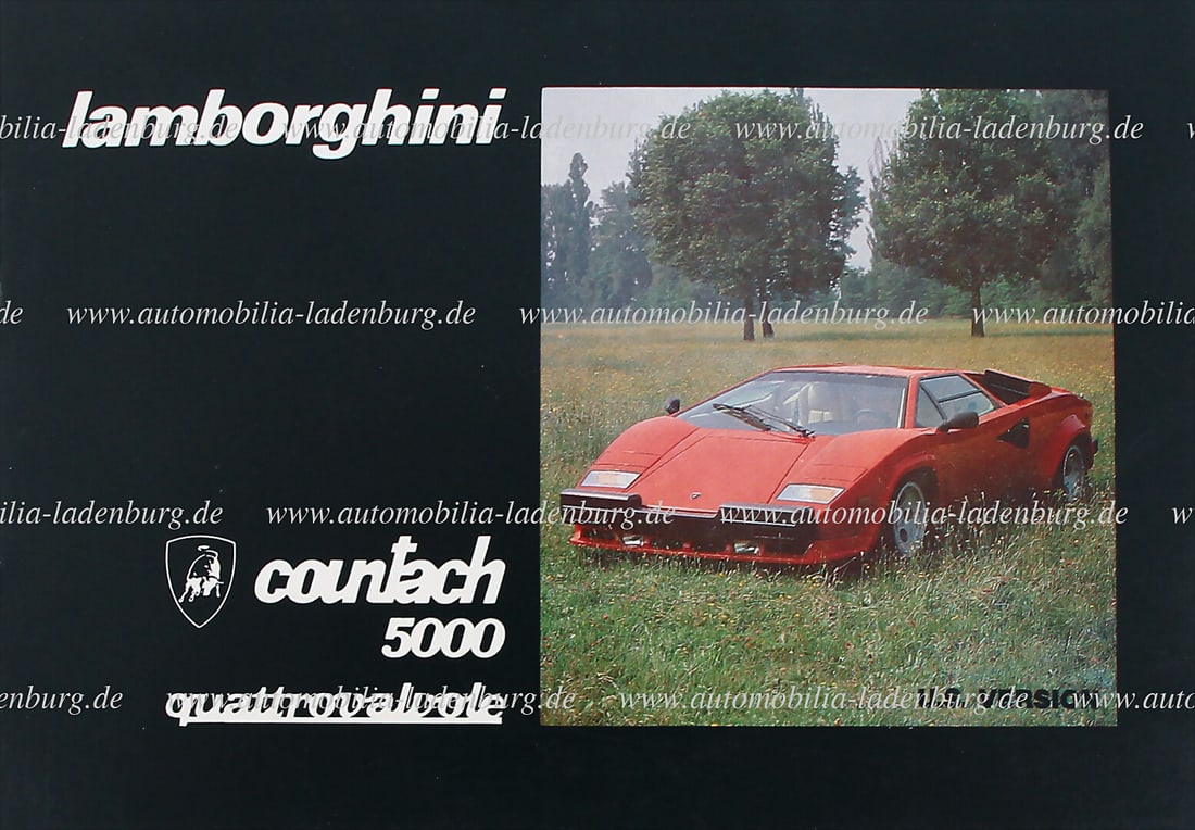 LAMBORGHINI 1988, operating instruction Lamborghini Countach 5000 quattrovalvole, US version, (1 of 1)