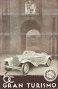 ALFA ROMEO fold-out brochure Alfa Romeo 6C Gran Turismo, 8 pages, Italian text, good condition