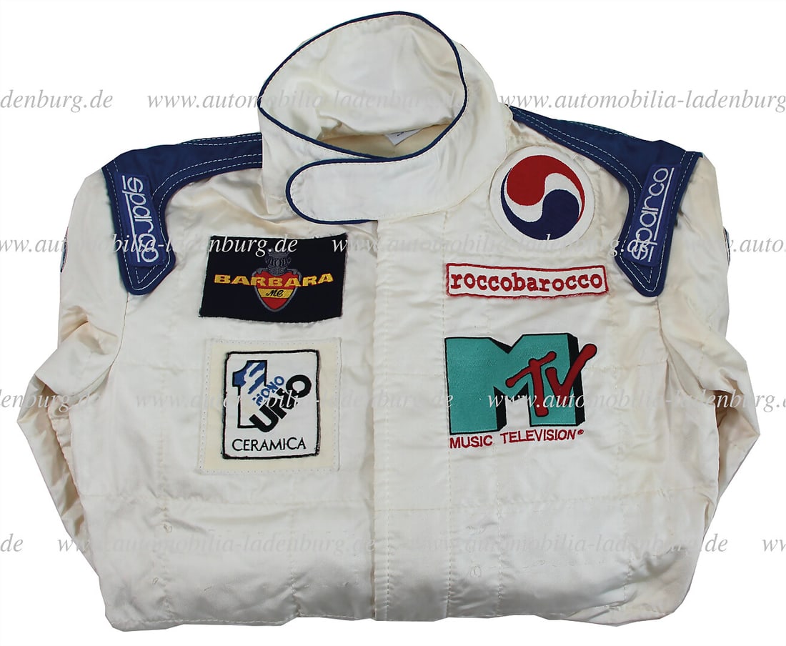 NIMMO SCHIATTARELLA 1994/1995, original driver suit Simtec MTV Ford F1, "Nimmo Schiatarella", good (1 of 2)