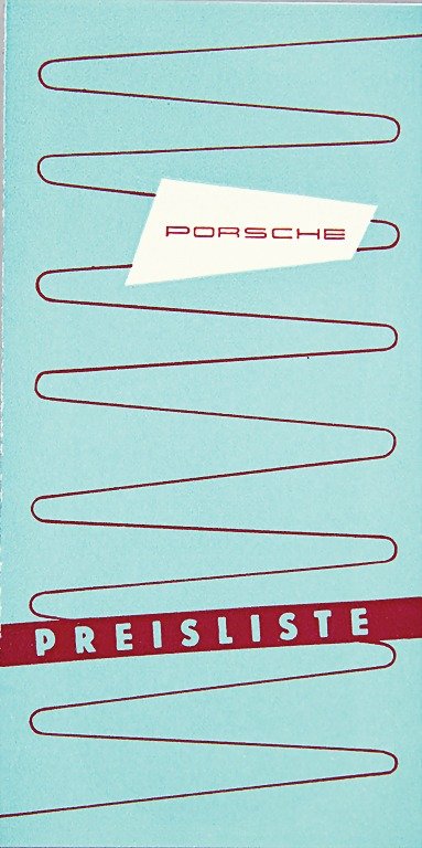 PORSCHE, price list 1955, 4 pages (W28) inclusive: PORSCHE, price list 1955, 4 pages (W28) inclusive Porsche 550 Spyder German Description PORSCHE, Preisliste 1955, 4 Seiten (W28) inkl. Porsche 550 Spyder
