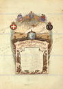 BANQUET DES CHAMPIONS / LEON MELON February 3, 1923, certificate/menu signed by 26 racing drivers