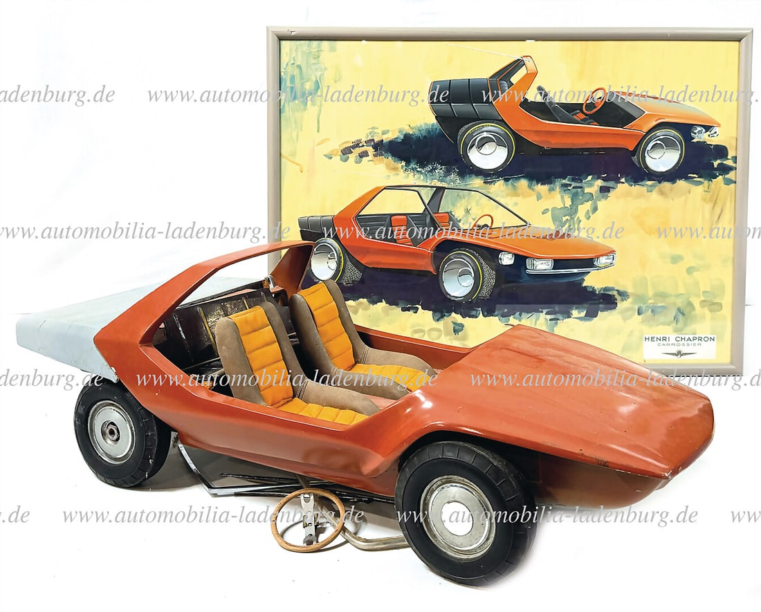 HENRI CHAPRON CARROSSIER 60s, original design model / presentation model for a Chapron "Beach Car" (1 of 1)
