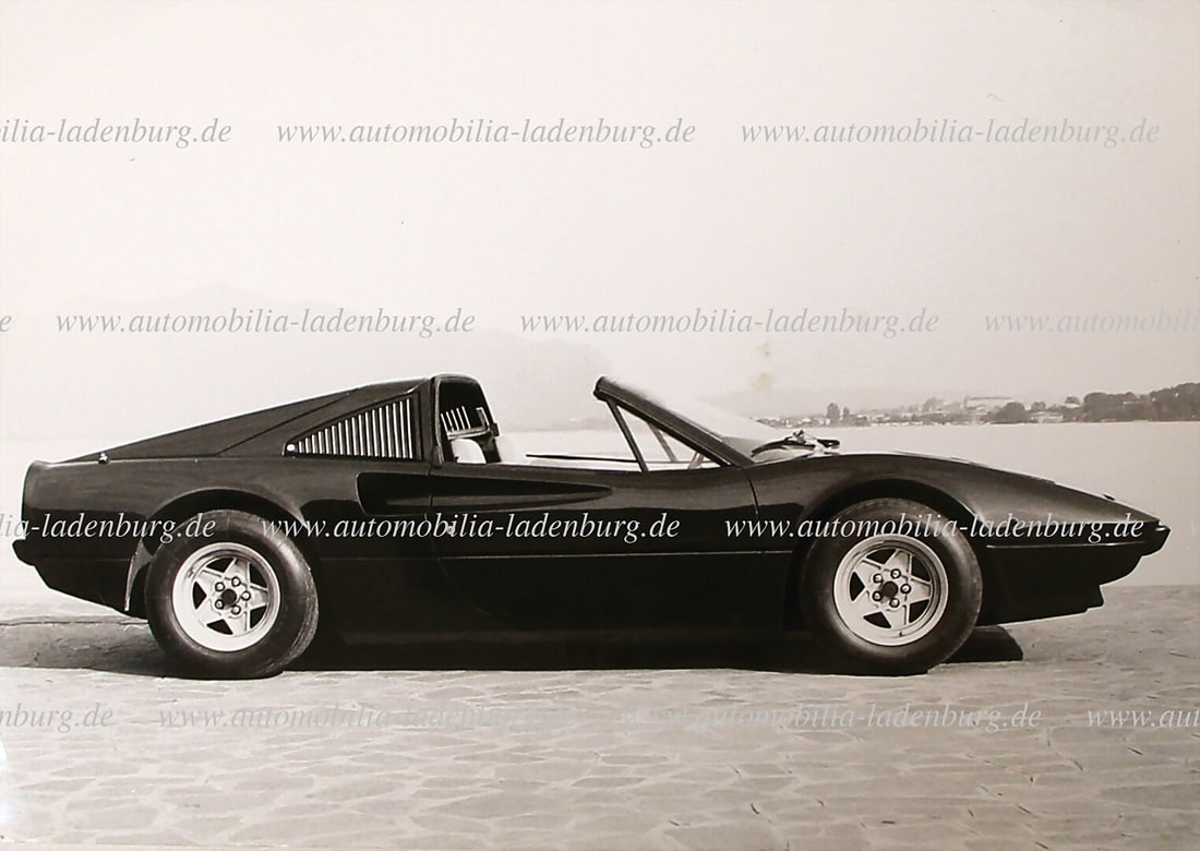 FERRARI Original b/w photo Ferrari 328GTS, stamped "Foto Parenti Modena", 13x18cm   German (1 of 2)