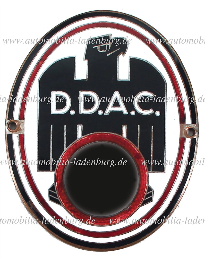DDAC DDAC badge, enameled, oval 10x8cm, 1930-40s, reverse "GES. Geschützt DE."; .- good (1 of 2)