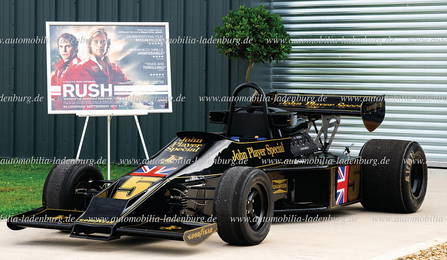 LOTUS Original Lotus 77 F1 film car from the 2013 blockbuster movie "Rush - Everything for Victory",
