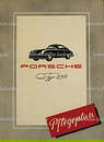 PORSCHE 1951, care plan for on-board folder, Porsche Type 356 pre A "split window", 4 pages, German.
