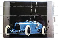 AUSTRO DAIMLER Vienna 1931, enameled cigarette case, Austro Daimler ADR racing car, silver (935),