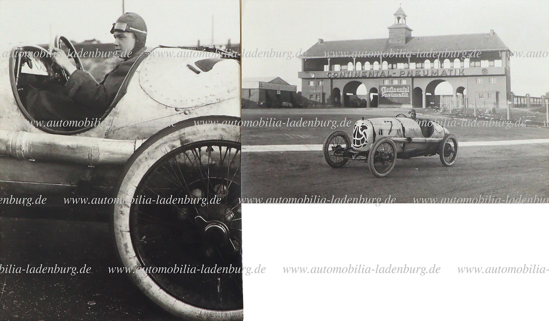 FAFNIR / RUDOLF CARACCIOLA 1922, bundle of two original b/w photographs (Alex Stöcker (1 of 2)