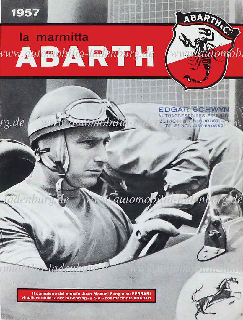 ABARTH 1957, magazine "La Marmitta Abarth", 16 pages ital. Text, with numerous illustrations (1 of 1)