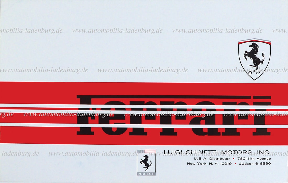 FERRARI sales brochure, inside with the models, Ferarri 275/GTB Berlinetta, Ferrari 330 GT, as well (1 of 1)