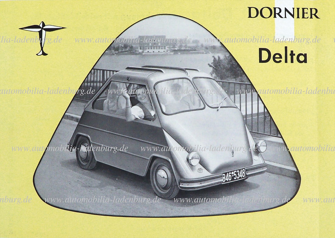 DORNIER Dornier Delta leaflet, back with technical data, German text, fold crease at right edge,: DORNIER Dornier Delta leaflet, back with technical data, German text, fold crease at right edge, otherwise good condition German Description DORNIER Einblattprospekt Dornier Delta, Rückseite mit 