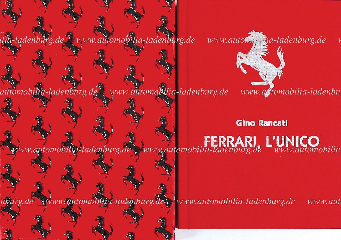 FERRARI Book "Ferrari L'Unico" by Gino Rancati, limited edition, 258/700, in linen cover, with (1 of 2)