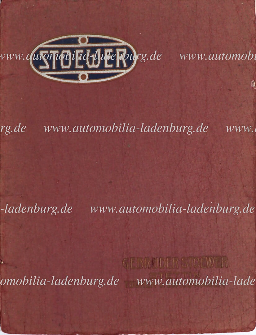 STOEWER 1913, sales catalog, cord-bound, model program tours cars C1 6/18hp, C2 10/26hp, B4 19/45hp,: STOEWER 1913, sales catalog, cord-bound, model program tours cars C1 6/18hp, C2 10/26hp, B4 19/45hp, 44 pages, German text, good condition according to age German Description STOEWER 1913, Verkaufskat