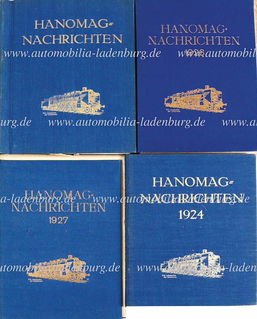 HANOMAG mixed lot magazine "Hanomag Nachrichten", bound issues volume 1924, January - December, (1 of 1)