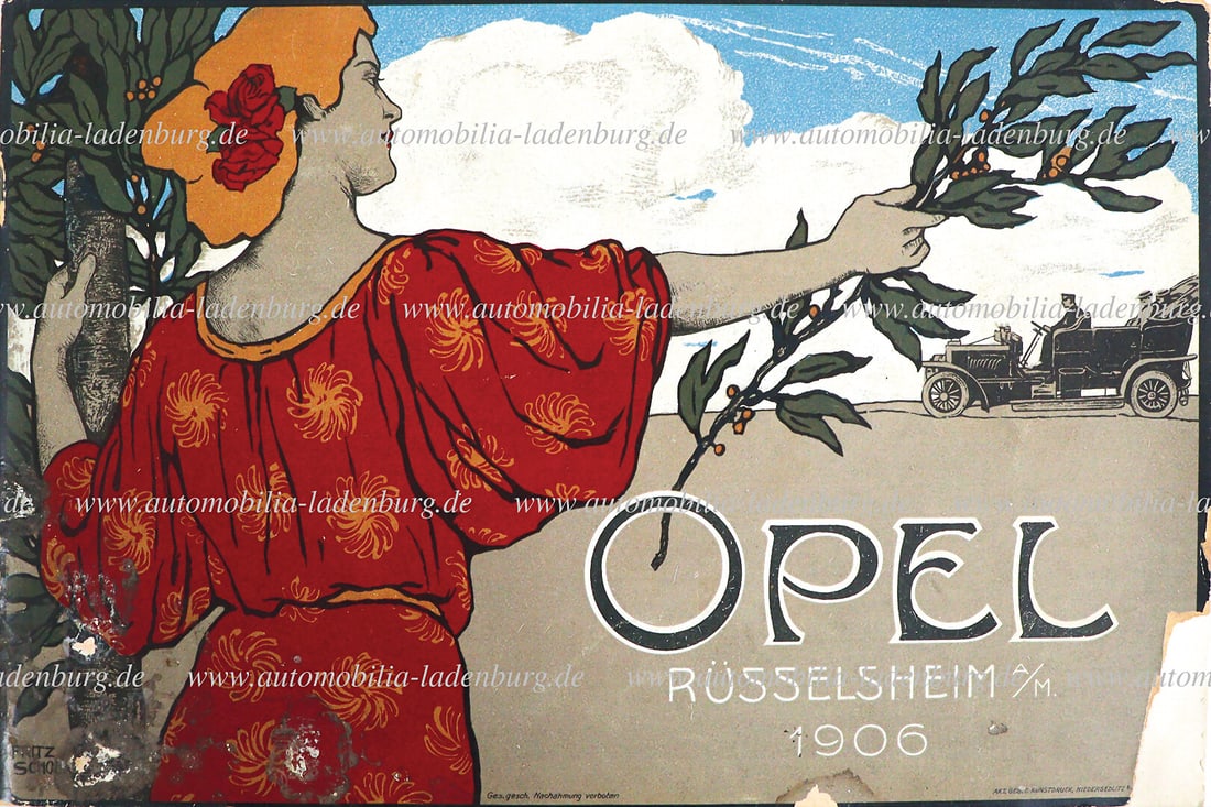 OPEL 1906, sales catalog model program "Opel - Beyschlag Wien", Opel and Opel Darracq motor cars, 44 (1 of 1)