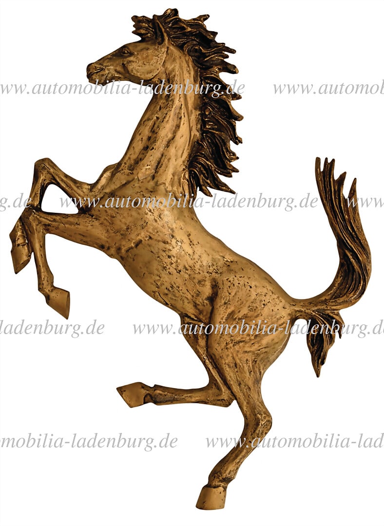 FERRARI 80s, original "Cavallino Rampante" bronze, for showrooms, 90cm high, very heavy, originally (1 of 2)