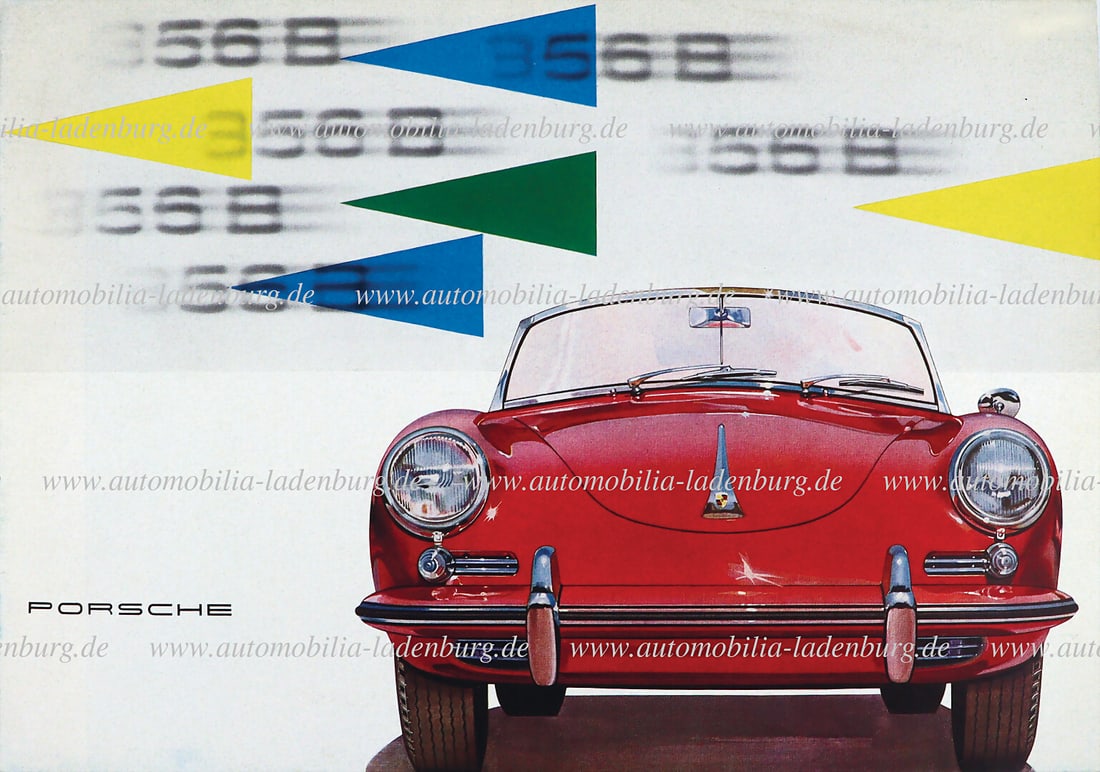 PORSCHE 1960, sales brochure Porsche 356B Coupe / Hardtop / Cabriolet / Roadster, 8 pages English: PORSCHE 1960, sales brochure Porsche 356B Coupe / Hardtop / Cabriolet / Roadster, 8 pages English text, (W22e 20M 10.60 Gl.), good condition German Description PORSCHE 1960, Verkaufsprospekt Porsche 3