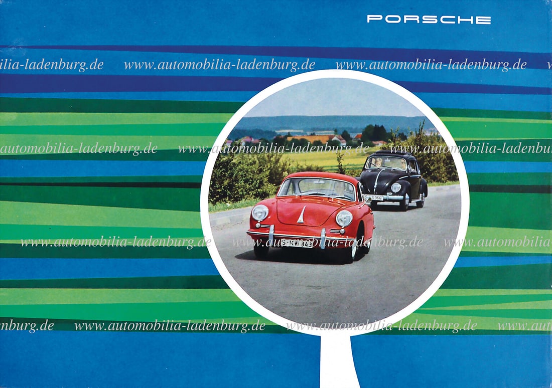 PORSCHE 1962, sales brochure Porsche 356B Coupe / Hardtop / Cabriolet, 22 pages German text, (W21 (1 of 1)
