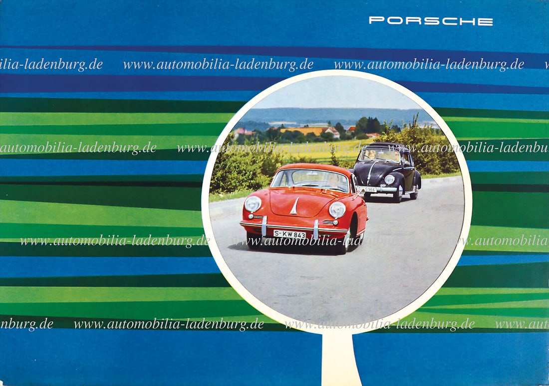 PORSCHE 1962, sales brochure Porsche 356B Coupe / Hardtop / Cabriolet, 22 pages French text, (W21f (1 of 1)