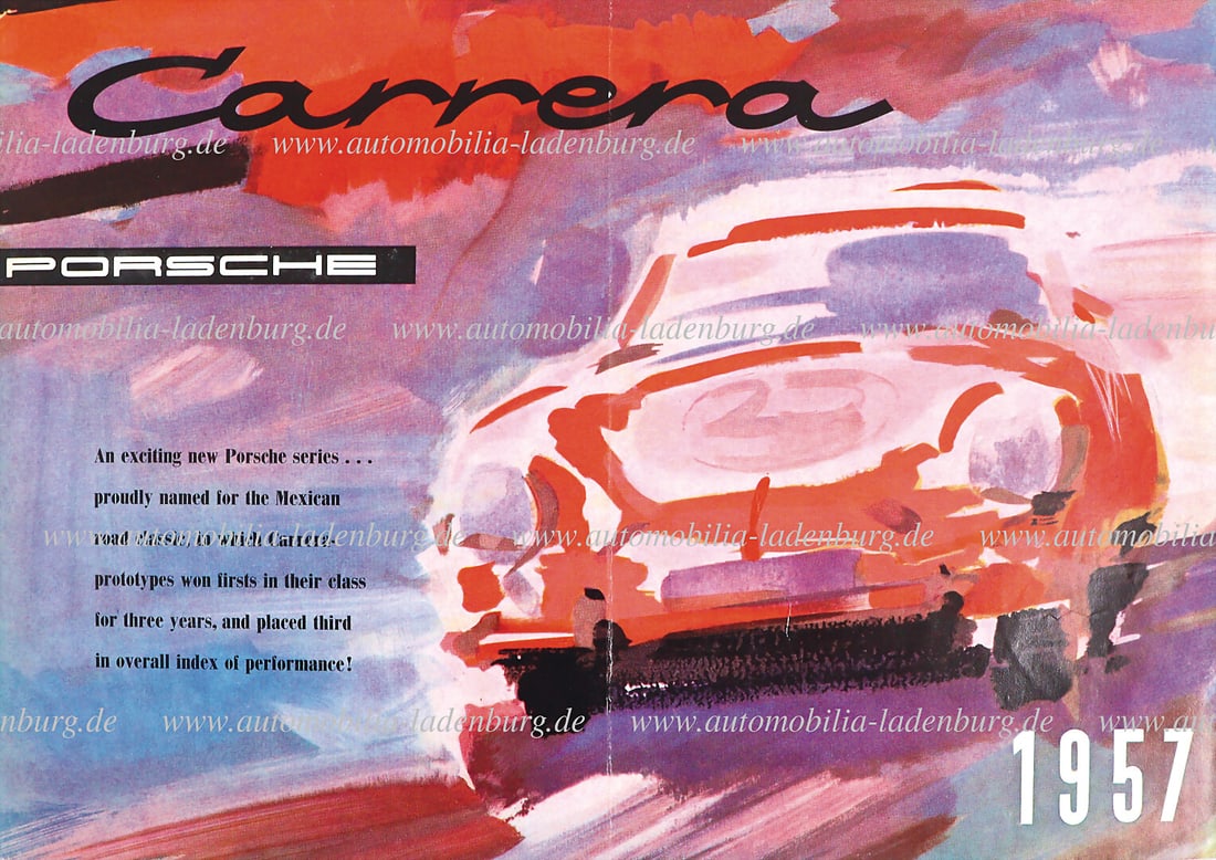 PORSCHE 1957, folding brochure Porsche Carrera 356 A/1500 GS de Luxe/Gran Tourismo, (W293 Nov.57), 4 (1 of 1)