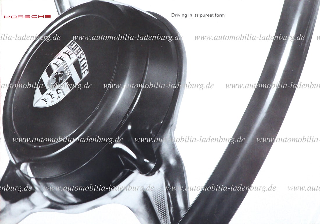 PORSCHE 1963, Porsche 356B folding brochure "Driving in its purest Form" Coupe/ Cabriolet/ Hardtop, (1 of 1)