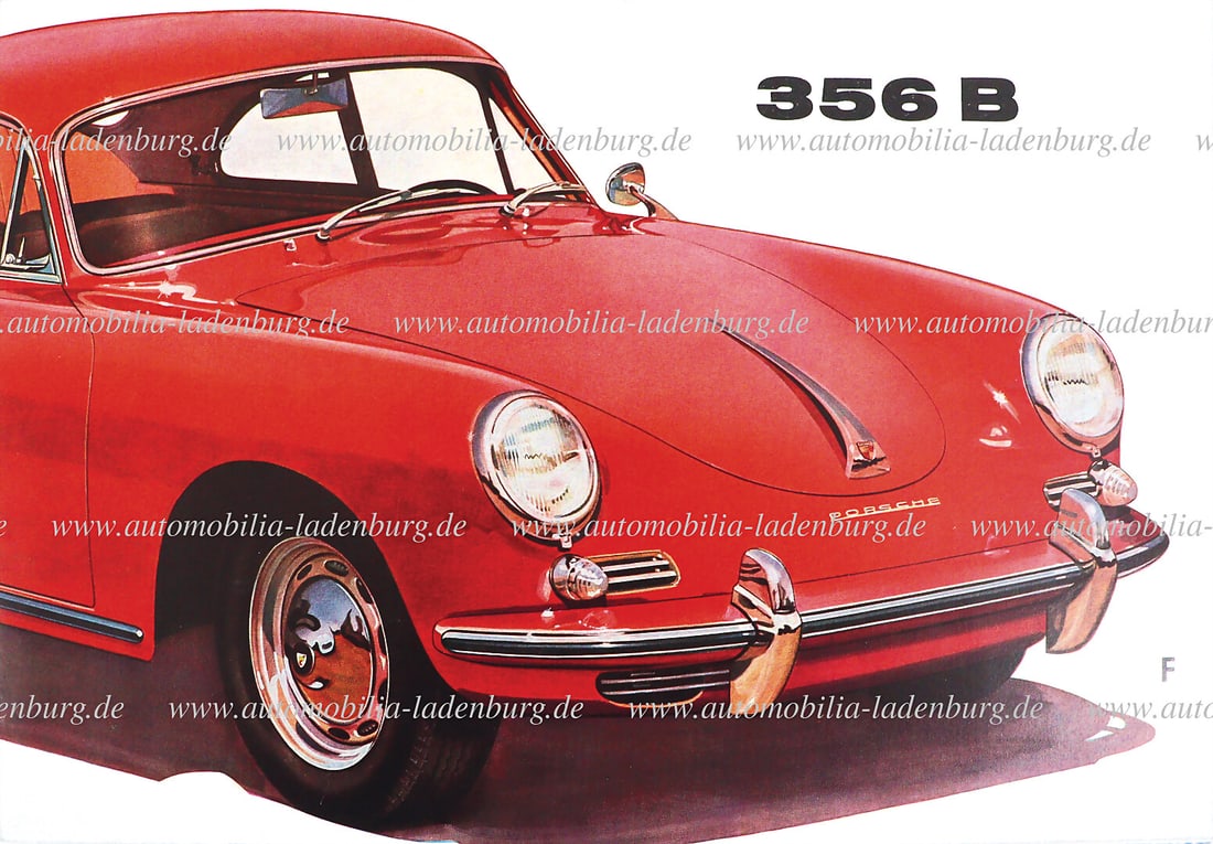 PORSCHE 1960, folding brochure Porsche 356B, 8 pages, French text, (W22f 9.60 5 M OD.), slight signs: PORSCHE 1960, folding brochure Porsche 356B, 8 pages, French text, (W22f 9.60 5 M OD.), slight signs of usage German Description PORSCHE 1960, Faltprospekt Porsche 356B, 8 Seiten, französischer T